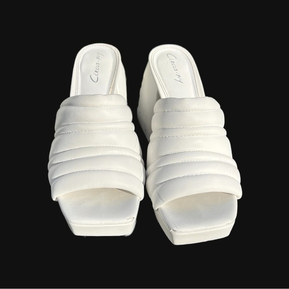 🌻CIRCUS Sam Edelman off-White Marlie Platform Mules Size 7 (read description) - Picture 6 of 12